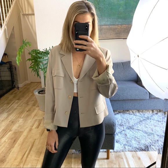 MaxMara Jackets & Blazers - Max Mara Taupe Blazer